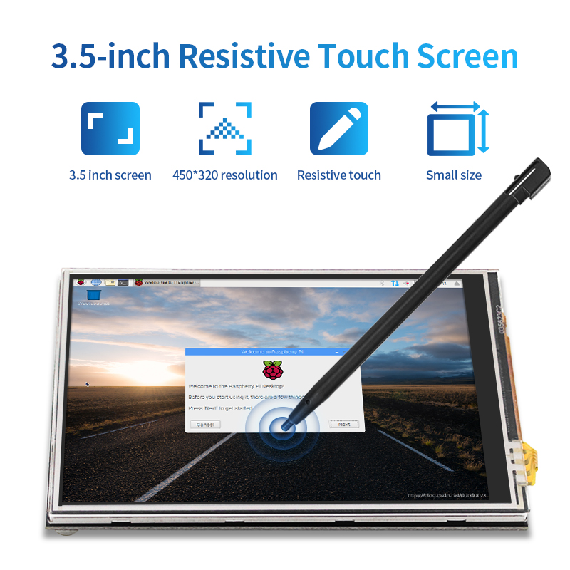 3.5 inch Raspberry Pi 4 Touch  - Pi 4 Case ulasan dan harga