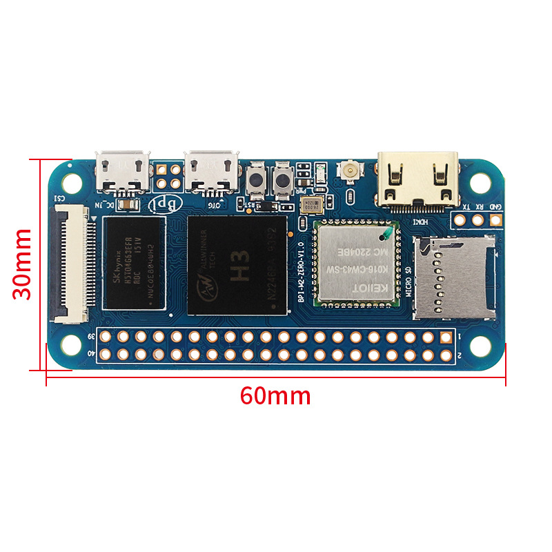 Banana Pi-M2 Zero H3 Quad-Core - Pi Zero ulasan dan harga