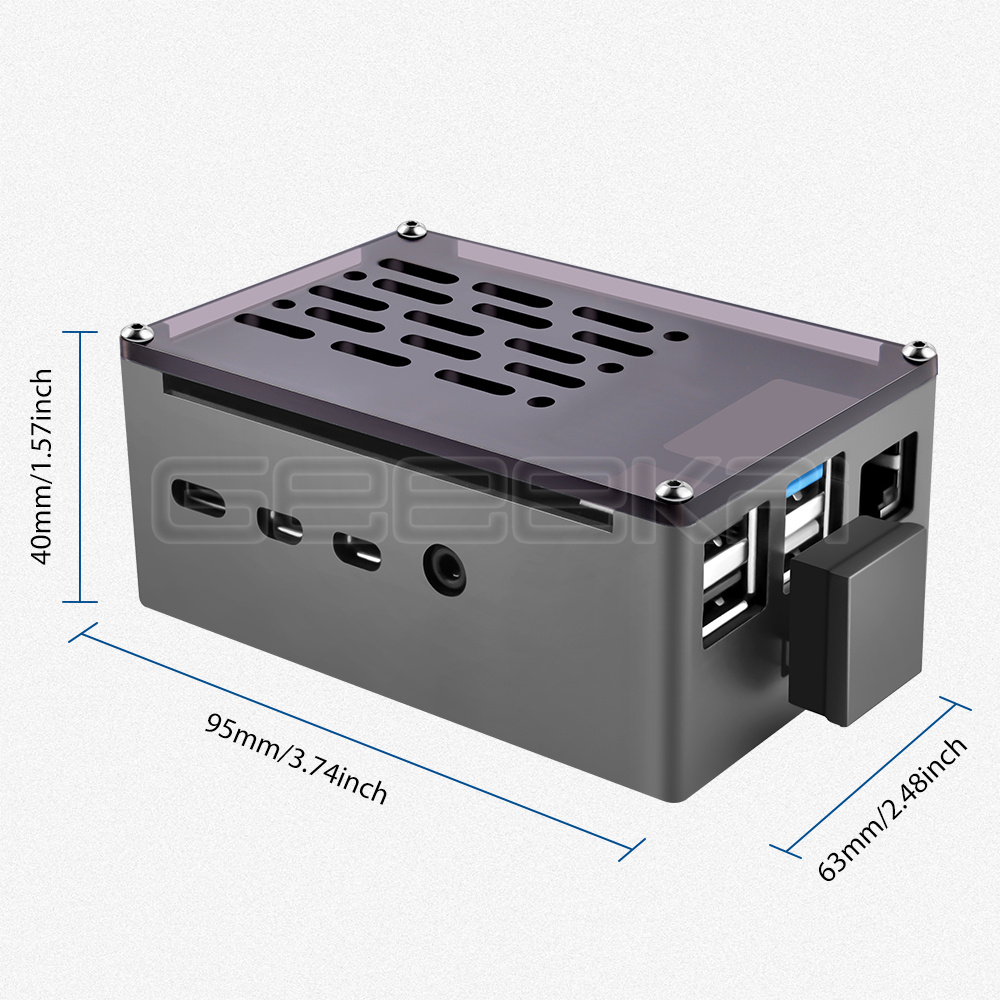 GeeekPi  Aluminum Brick Case B - Pi 4 Case ulasan dan harga