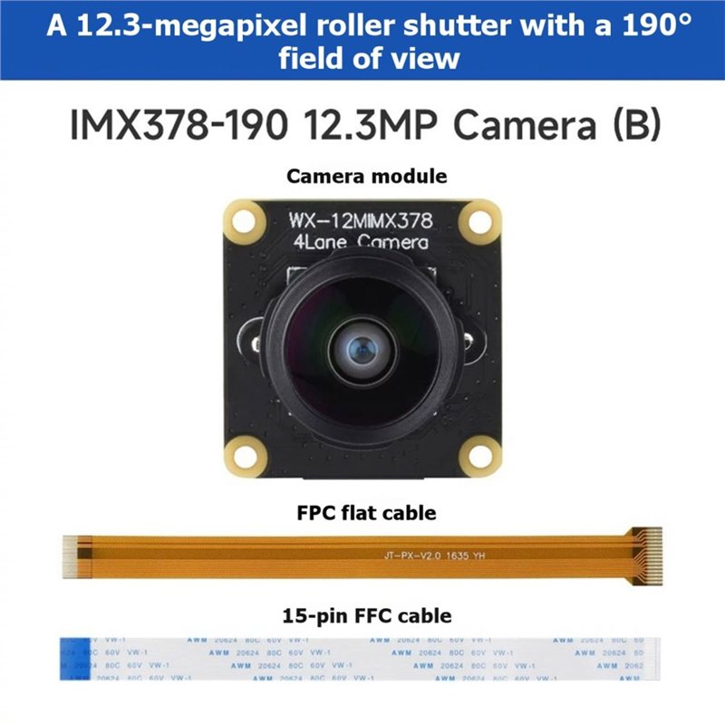 IMX378-190 12.3MP Camera Fishe - Pi Camera Module ulasan dan harga